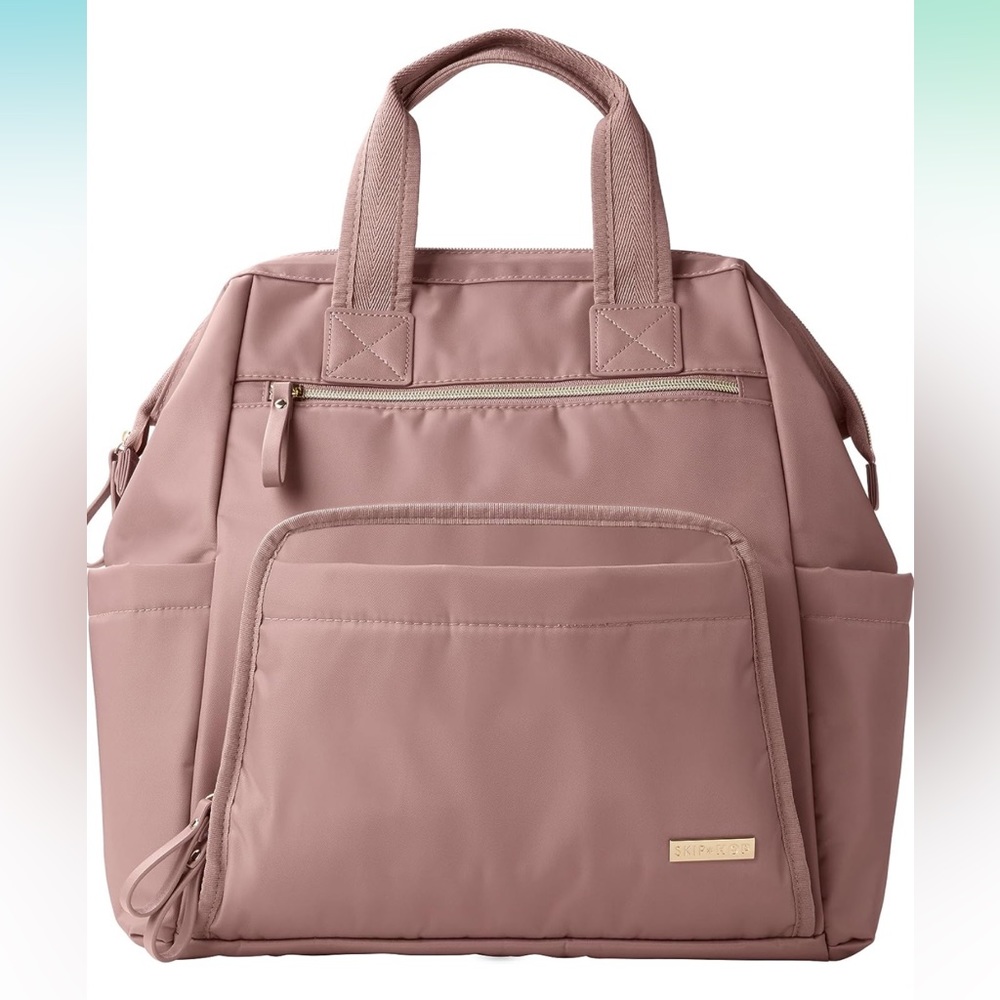 Skip Hop Mainframe Wide Open backpack Diaper Bag  & Changing Pad Pink